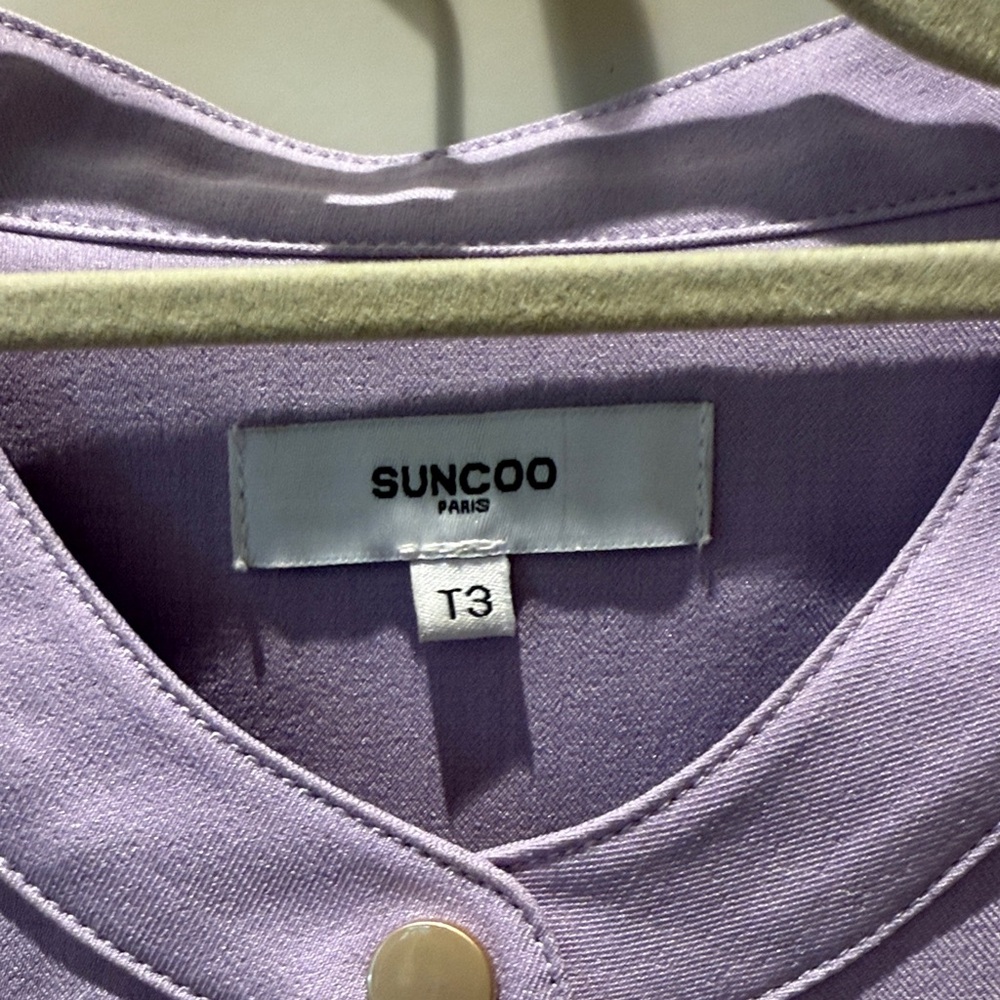Suncoo Lavender Button-Down Dress - image 2